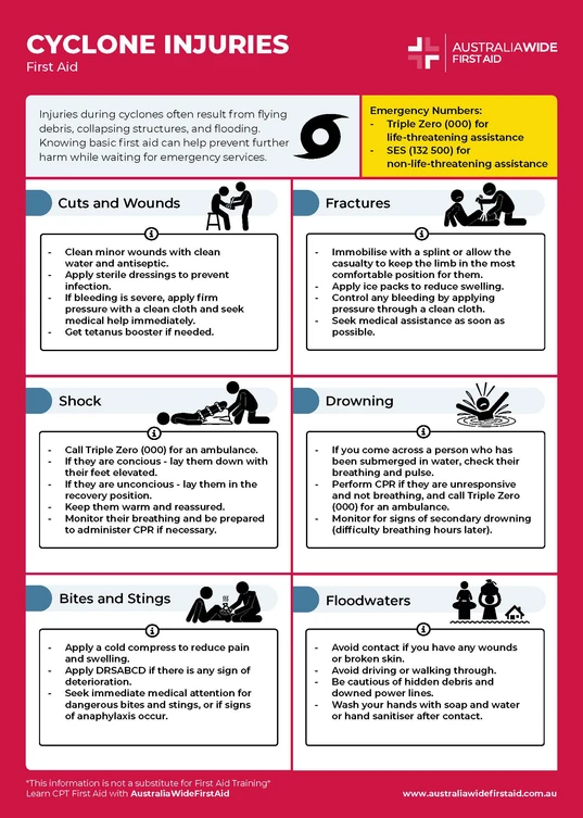 Cyclone Injuries Infographic